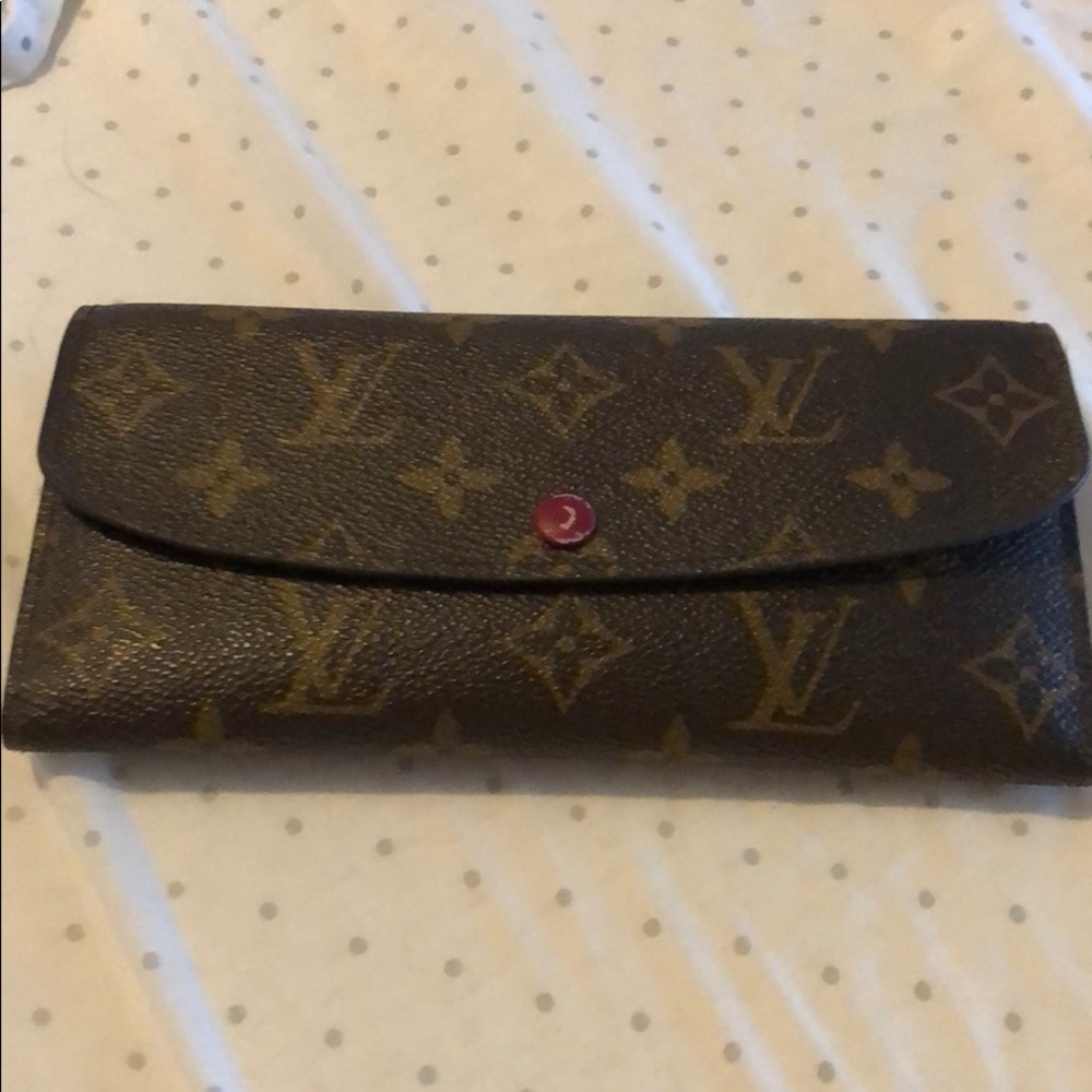 Louis Vuitton Emilie wallet (monogram fuchsia)